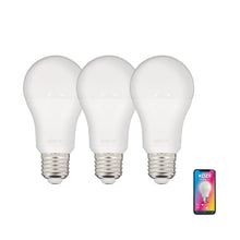 Afbeelding in Gallery-weergave laden, Pack de 3 Ampoules LED connectées A60 , culot E27, RVB CCT    XANLITE

